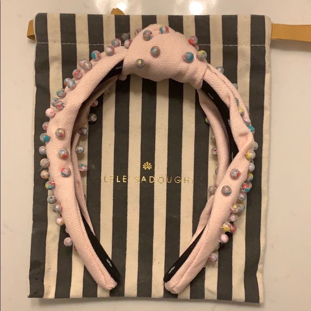 Lele Sadoughi beaded headband